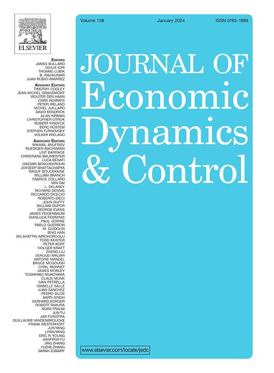 Go to journal home page - Journal of Economic Dynamics and Control